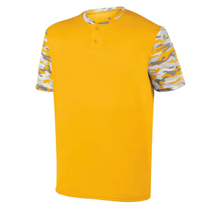 Custom Solid Baseball Jersey Shirt for Unisex Latest Design Plain Short Sleeves Button Breathable 100% Polyester Custom Logo - Product Image 4