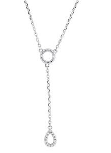 Venta al por mayor 18-inch Lab Grown Diamond Lariat Y Collar Excelente Calidad Plata Esterlina Diseño de Moda - Product Image 5