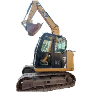 Miniexcavadora hidráulica pequeña de 7T usada, CAT307E excavadora de orugas, maquinaria original de movimiento de tierras con cabina cómoda