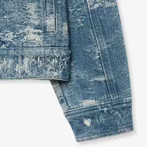 Veste en jean pour homme, style décontracté d'automne, bouton unique, mélange de coton, streetwear tendance, look délavé, mode - Product Image 4