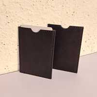 ADORA Porte-cartes élégant et fin en cuir PU à manche unique, fermeture ouverte, haute qualité, durable, pour cartes de crédit/cartes bancaires, personnalisable