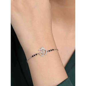 Compre Pulseras Mangalsutra de Plata Pura con Cuentas Finas, Regalo para Esposas - Product Image 4