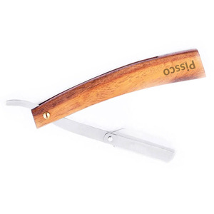 Navaja de afeitar recta de acero, navaja de barbero plegable, herramienta manual para depilación, fabricada por Pissco Pakistán - Product Image 4