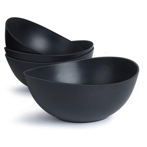 TienPhong nuevo producto 2024 cuencos para servir de fibra de bambú cuencos individuales ovalados grandes para comer para restaurante en casa - Product Image 1