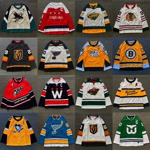 Maillots de hockey sur glace personnalisés OEM, logo d'équipe, impression numérique, respirant, 100% polyester, couleurs et tailles personnalisées, pour hommes, adultes, hockey universitaire - Product Image 6