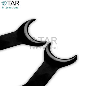 Ouvre-bouche dentaire autoclavable enduit noir écarteur de joue de lèvre en acier inoxydable Double face Instruments médicaux postérieurs - Product Image 5