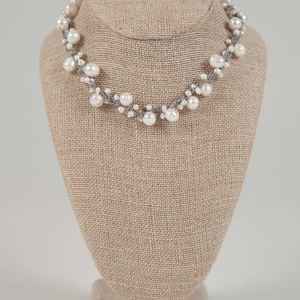 Perle noire et perles de cristal collier papillon lien collier femmes mode bohème pour mariages anniversaire écologique - Product Image 2