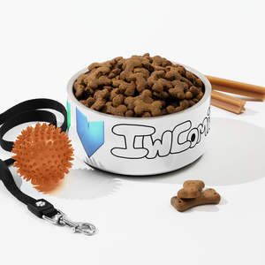 Comedero Automático para Mascotas Robot's Heart, Tazón de Acero Inoxidable para Comida/Agua, Funciona con Batería, Uso en Exteriores - Product Image 1