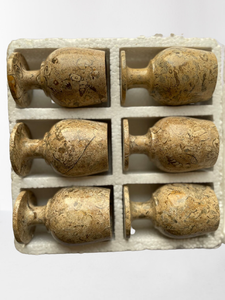 Ensemble de six verres à vin, verres à champagne uniques, ensemble de 6 verres à vin en onyx - Product Image 5