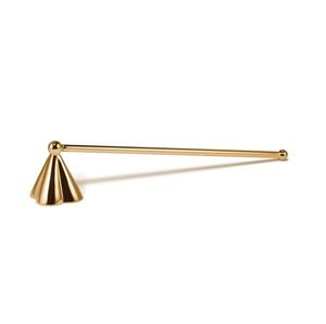 Polished metal <b>candle</b> snuffer providing controlled flame extinguishing while uplifting the decor mood in <b>calm</b> home areas - Product Image 3