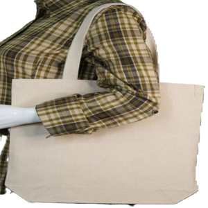 Bolsa de transporte de cuerda de algodón 100% grande personalizada, lona resistente ecológica, duradera reciclada para compras en la playa - Product Image 1