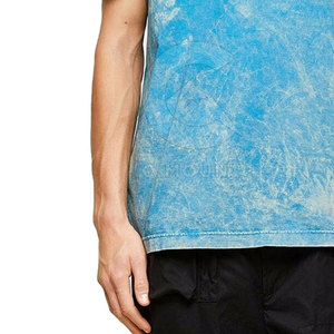 เสื้อยืดผู้ชายทรงหลวมสไตล์วินเทจ ล้างสีแบบแอซิด ใส่สบาย เหมาะกับฤดูร้อน แฟชั่นสตรีทแวร์ ระบายอากาศได้ดี ทันสมัย - Product Image 5