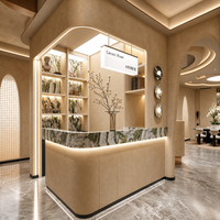 Meubles de luxe, mobilier de salon, présentoir LED, mobilier d'extérieur, présentoir à parfums, vitrine, comptoir de caisse personnalisé