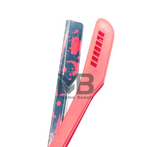 Lames professionnelles en acier inoxydable avec manche en bois de toilettage pour hommes de conception OEM Rasoirs Impression personnalisée pour salon de coiffure à domicile - Product Image 6