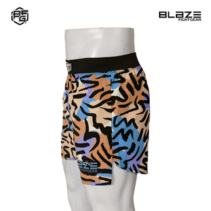 Short de gym extensible et confortable pour hommes, avec logo personnalisable, motif de décoration pour la boxe MMA Grappling - Product Image 2