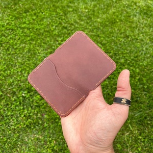 กระเป๋าใส่บัตรเครดิตหนังแท้สำหรับทุกเพศ LCR-0065F ใส่เหรียญบัตรประจำตัวออกแบบโลโก้ได้ตามต้องการ - Product Image 4