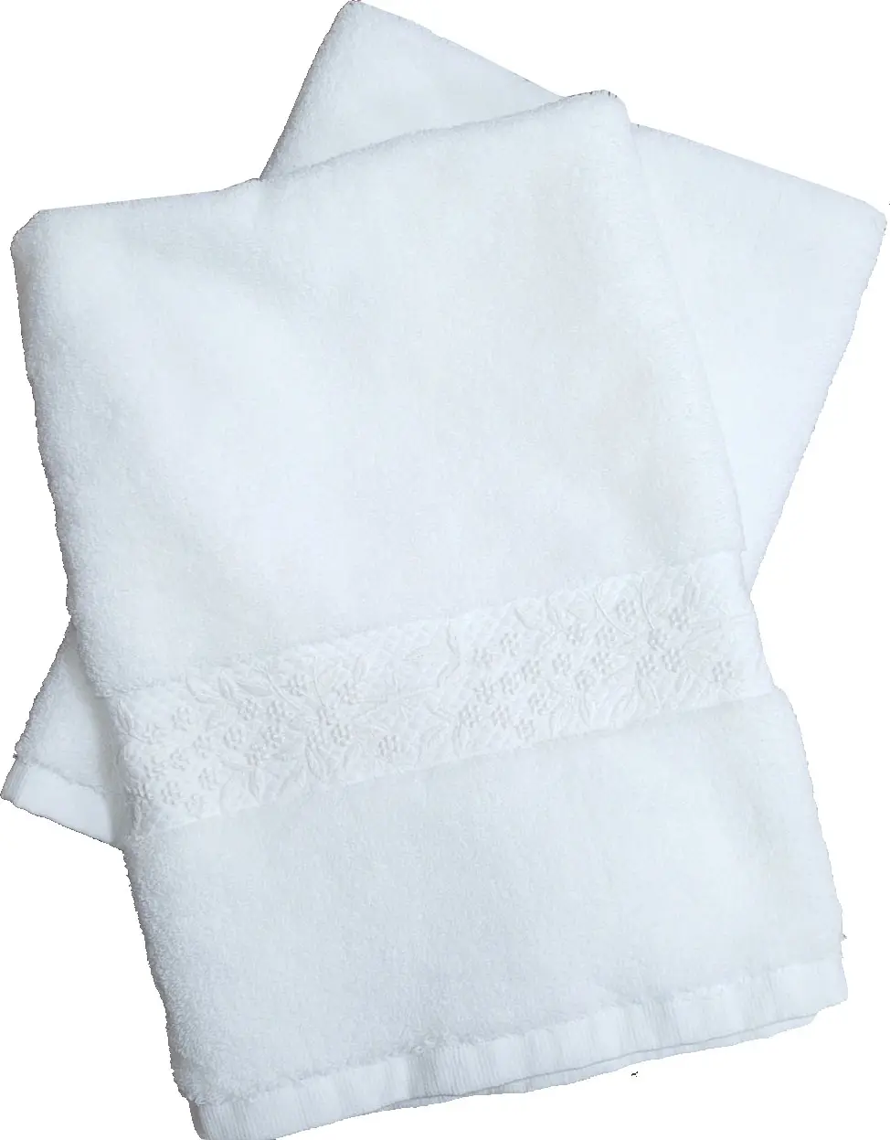 ชุดผ้าขนหนูผ้าขนหนูคอตตอนสำหรับปักลายดอกไม้สีขาวผ้าเทอร์รี่ผ้าฝ้ายเนื้อนุ่มงานปักตามสั่ง