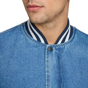 แจ็กเก็ตผ้าฝ้ายคุณภาพสูงสำหรับผู้ชาย, แจ็กเก็ตยีนส์มหาวิทยาลัยระบายอากาศได้โลโก้ด้านหน้าสไตล์ทางการมีให้เลือกทุกขนาดสำหรับ2026ฤดูหนาว - Product Image 5