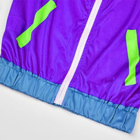 Chaqueta Cortavientos de Diseño Personalizado para Hombre, Estilo Urbano, con Capucha, Color Sólido, Ecológica, Ligera, de Verano, con Bloques de Color, Traje Deportivo Corto