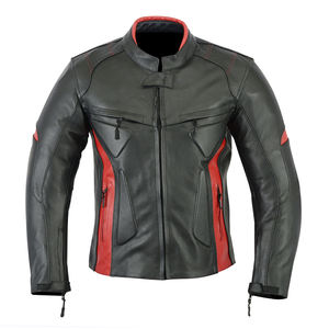 Chaqueta de Cuero para Motocicleta Unisex de Alta Gama, Resistente al Viento, para Todas las Estaciones, Uso en Calle y Carreras, Colores Personalizados, Suministro Directo de Fábrica 2026 - Product Image 1