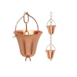 บัวออกแบบใหม่หนาเหล็กรูปดอกไม้โซ่ฝนโลหะสำหรับตกแต่งกลางแจ้งแขวนโซ่ฝน - Product Image 3