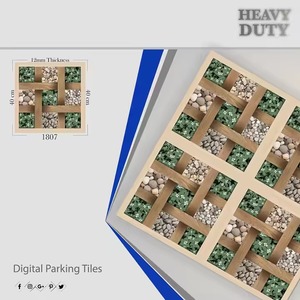 ตัวเลือกแรก40x40ซม. ราคาถูกไม่ลื่นกันกรดอินโดนีเซีย400x400มม. พอร์ซเลนที่จอดรถกระเบื้องพื้นดิจิตอลพื้นที่กลางแจ้ง - Product Image 3