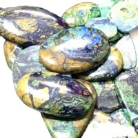 Piedras preciosas sueltas de malaquita, azurita Natural, tamaño y forma mezclados, precio de fábrica al por mayor - Product Image 5