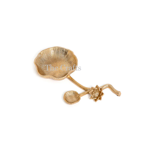 Servidor de frutas secas de diseño atractivo en caja de servicio de nueces de color dorado de aluminio para uso doméstico en hoteles y restaurantes - Product Image 6