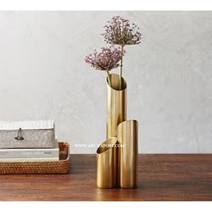 Vase à fleurs moderne artisanal en métal finition brillante métal de haute qualité pour la décoration intérieure accessoires de décoration de salon et de mariage - Product Image 6