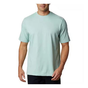 T-shirt décontracté pour homme 100% coton, col rond, manches courtes, respirant, confortable, style streetwear, coupe classique, pour la gym, le sport et les activités de plein air - Product Image 1