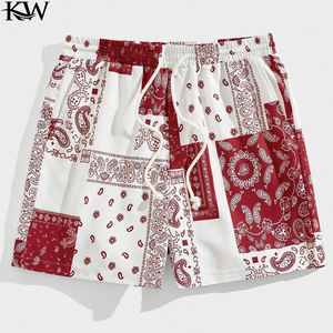 <b>Mens</b> <b>Bandana</b> Print Swim Shorts Summer Beachwear Quick Dry Elastic Waist Lightweight Holiday Trunks Stylish Blue 2025 - Product Image 6