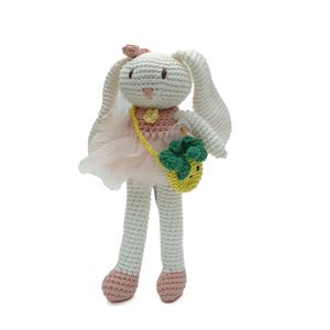 Juguete de conejito de ganchillo con delicada falda de tul y adorables accesorios ideales de Indonesia, el mejor producto - Product Image 3