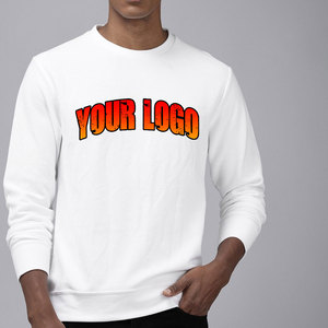 OEM hombres pulóver Sudadera con capucha de alta calidad 100% algodón personalizado cuello redondo grueso poliéster blanco en blanco de gran tamaño para el invierno - Product Image 5