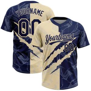 Camiseta Profesional de Softbol de Dos Botones, Colores del Equipo, 100% Poliéster Transpirable, Nombre del Equipo Personalizado - Product Image 4