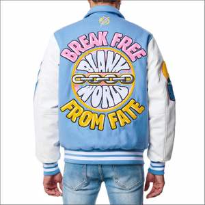 Chaqueta Universitaria de Béisbol Unisex con Logotipo Personalizado, Botones, Tela de Lana Peinada, Forro de Lana Teñida, Impermeable y Cortavientos para Equipos, Escuelas y Clubes - Product Image 4