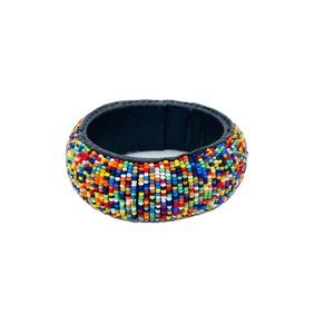 Bracelets brodés de perles personnalisés avec des perles de rocaille, bracelets ethniques en perles de rocaille, bijoux brodés faits à la main - Product Image 1