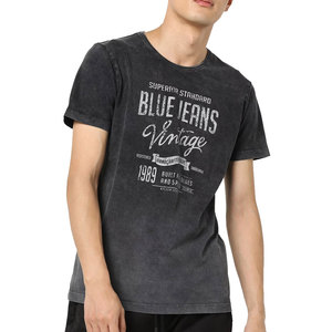 เสื้อยืดผู้ชายผ้ากรดมาใหม่ล่าสุดสินค้ามา2024เสื้อยืดสีพื้นทันสมัย - Product Image 1