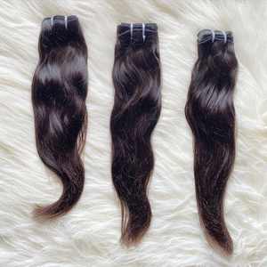 Venta al por mayor 100% Color Natural indio de onda profunda de las mujeres procesadas químicamente negro extensiones de cabello humano cutícula alineada - Product Image 1