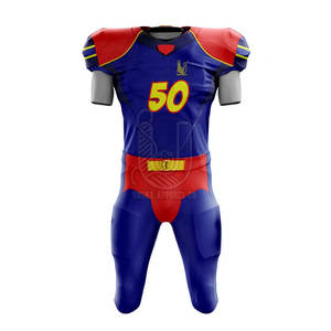 Uniforme de Fútbol Americano de Estilo Único, Conjuntos Personalizados de Equipos Nacionales de Fútbol, Manga Corta, Transpirable - Product Image 1