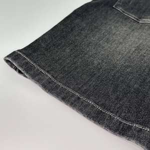 Nouveau personnalisé hommes été décontracté Vintage coupe droite foncé Denim Shorts solide bouton taille moyenne court pour Mans Denim Wear - Product Image 5