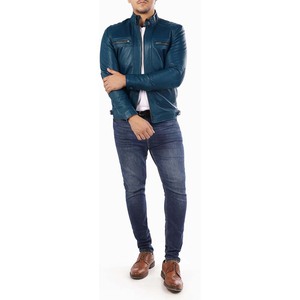 Men Premium Quality Genuine Leather Hooded <b>Canvas</b> <b>Jacket</b> Top Selling Winter Waterproof Polyester Filled Zipper Closure - Product Image 5