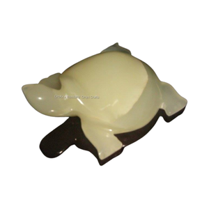 Statue en marbre d'onyx en forme d'expert fabriquée à la main amoureux des éléphants artisanat en pierre sculptée Figurine animale romantique affichage de cadeau - Product Image 2