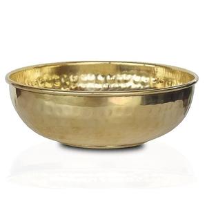 Plat de service décoratif en métal de luxe traditionnel avec bol mélangeur pour les fêtes, tailles personnalisables et design écologique - Product Image 1