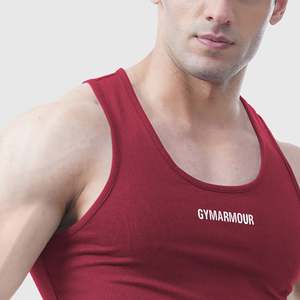 Men's Fusion Shift Tank <b>Top</b> in Maroon - Product Image 5