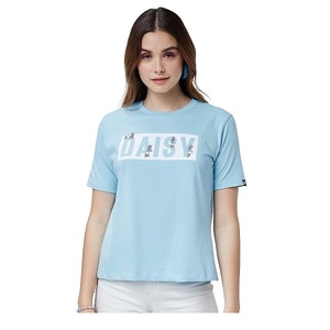 T-shirt décontracté de haute qualité en coton à manches courtes du fabricant OEM Décoration avec logo et col écologique imprimé graphique personnalisé - Product Image 4