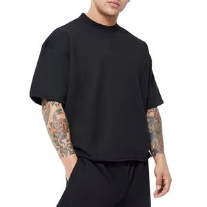 Mejor venta transpirable Boxy Crop Camiseta cómoda artículo 100% algodón Streetwear venta al por mayor camiseta precio de fábrica Ringer - Product Image 2