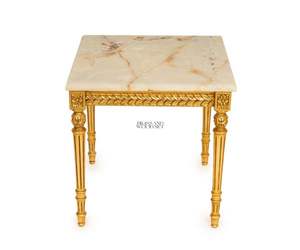 Juego de Mesa de Centro de Madera Dorada Clásica de Lujo - Product Image 5