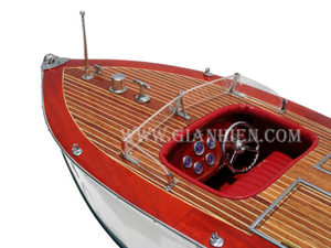 Gia Nhien Manufacturer Approve Custom Design Low MOQ MAE WEST RUNABOUT - <b>WOODEN</b> SPEED BOAT - Product Image 6
