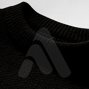 Suéter Casual de Invierno para Hombre de Alta Calidad, 100% Algodón, Estampado Personalizado, Cuello Redondo, Estilo Urbano - Product Image 2