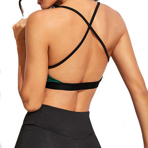 Soutien-gorge de sport pour femme, coupe ajustée, séchage rapide, effet push-up et maintien croisé dans le dos, plusieurs tailles disponibles - Product Image 4